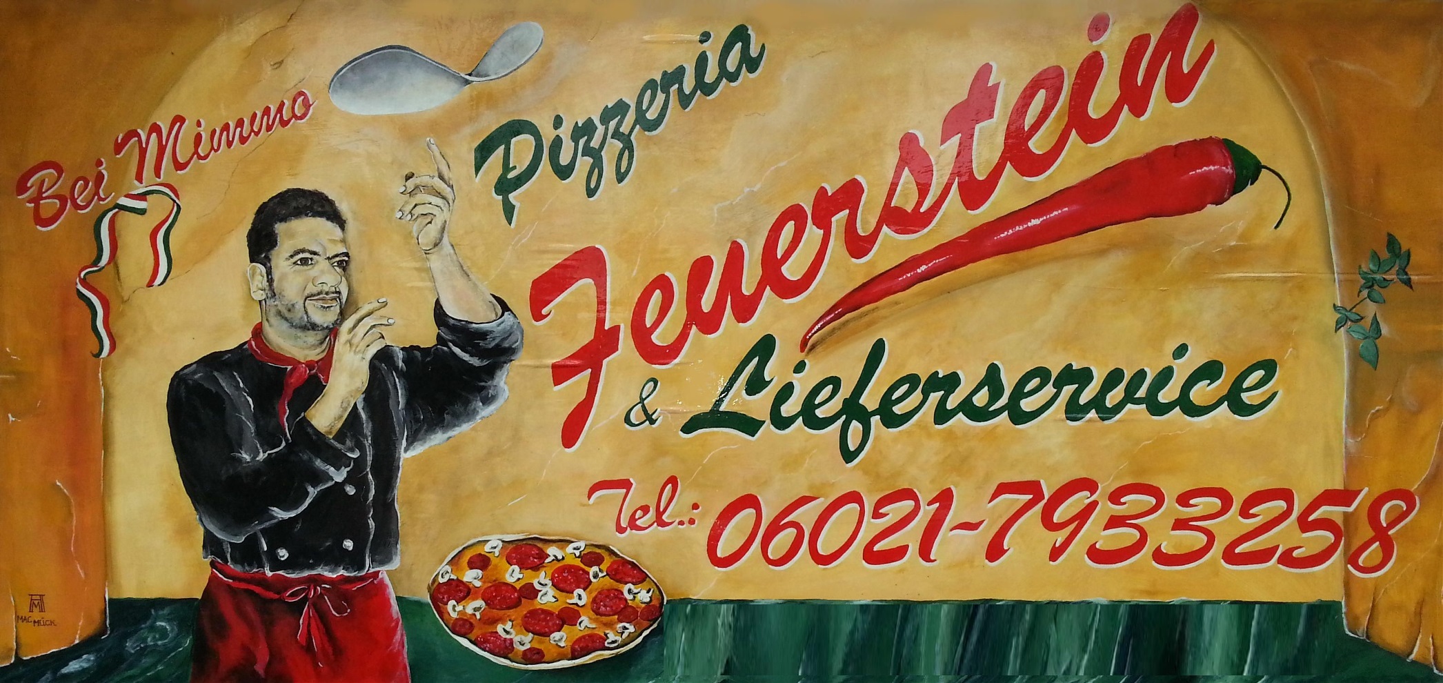 LOGO Pizzeria & Lieferservice Feuerstein bei Mimmo